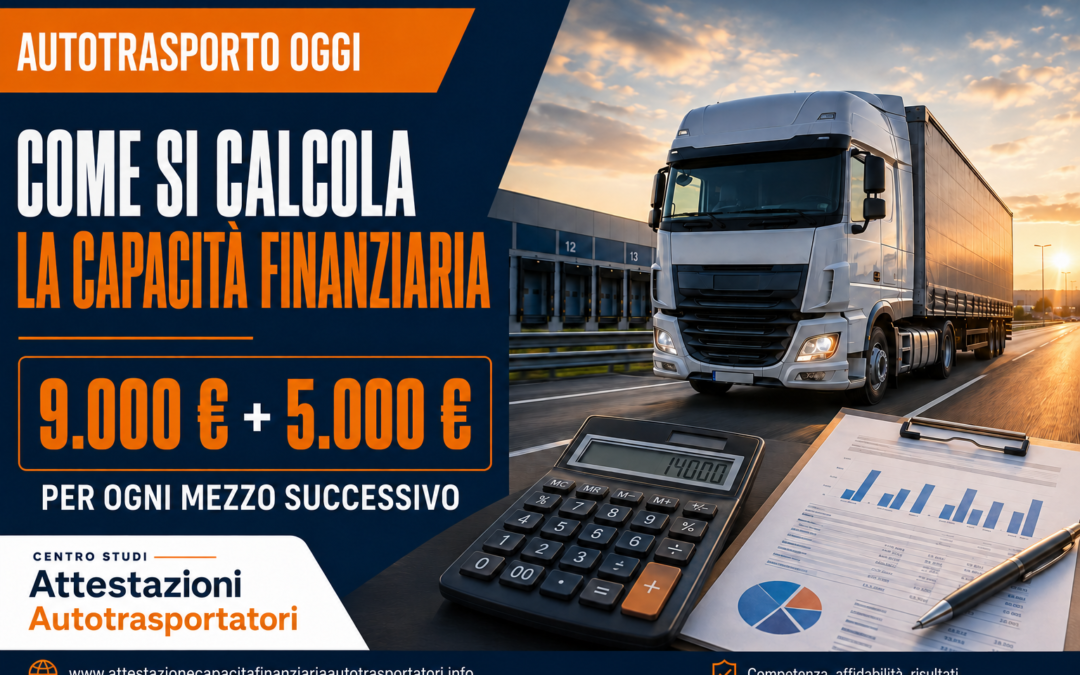 Come si calcola la capacità finanziaria per l’autotrasporto