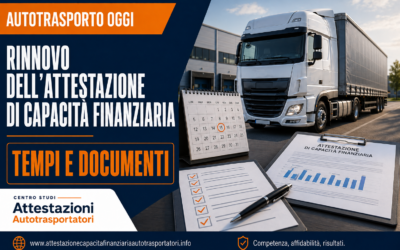 Rinnovo dell’attestazione di capacità finanziaria: tempi e documenti