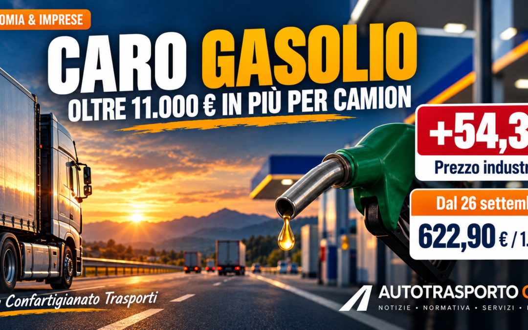 Caro gasolio camion e risparmi in bilico