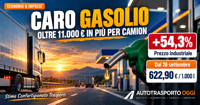 Caro gasolio camion e risparmi in bilico